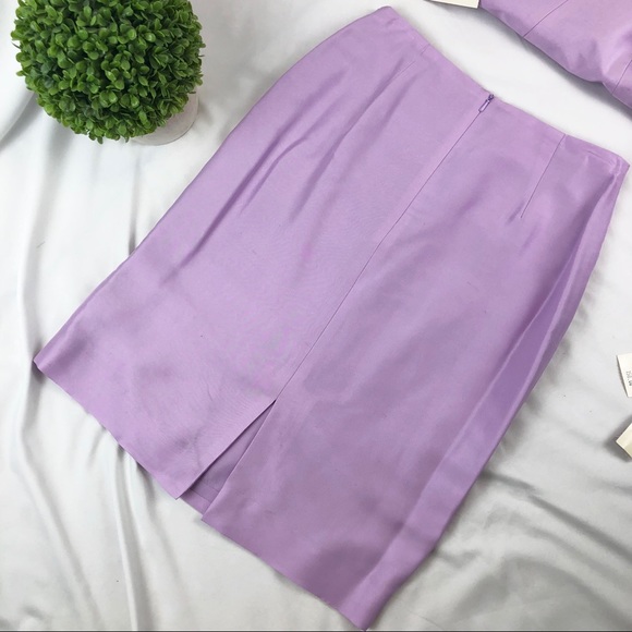 NWT Maggy London 100% silk jacket skirt suit - Picture 7 of 8